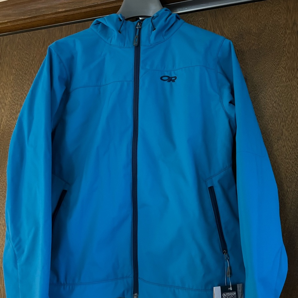 Outdoor Research- fleece lined soft shell jacket (Transfer Hoodie)